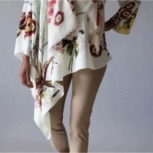 Brunello Cucinelli Cotton Blend High Rise Straight Leg Pants